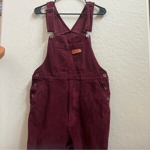 Empyre Men’s Maroon Corduroy Overalls XS